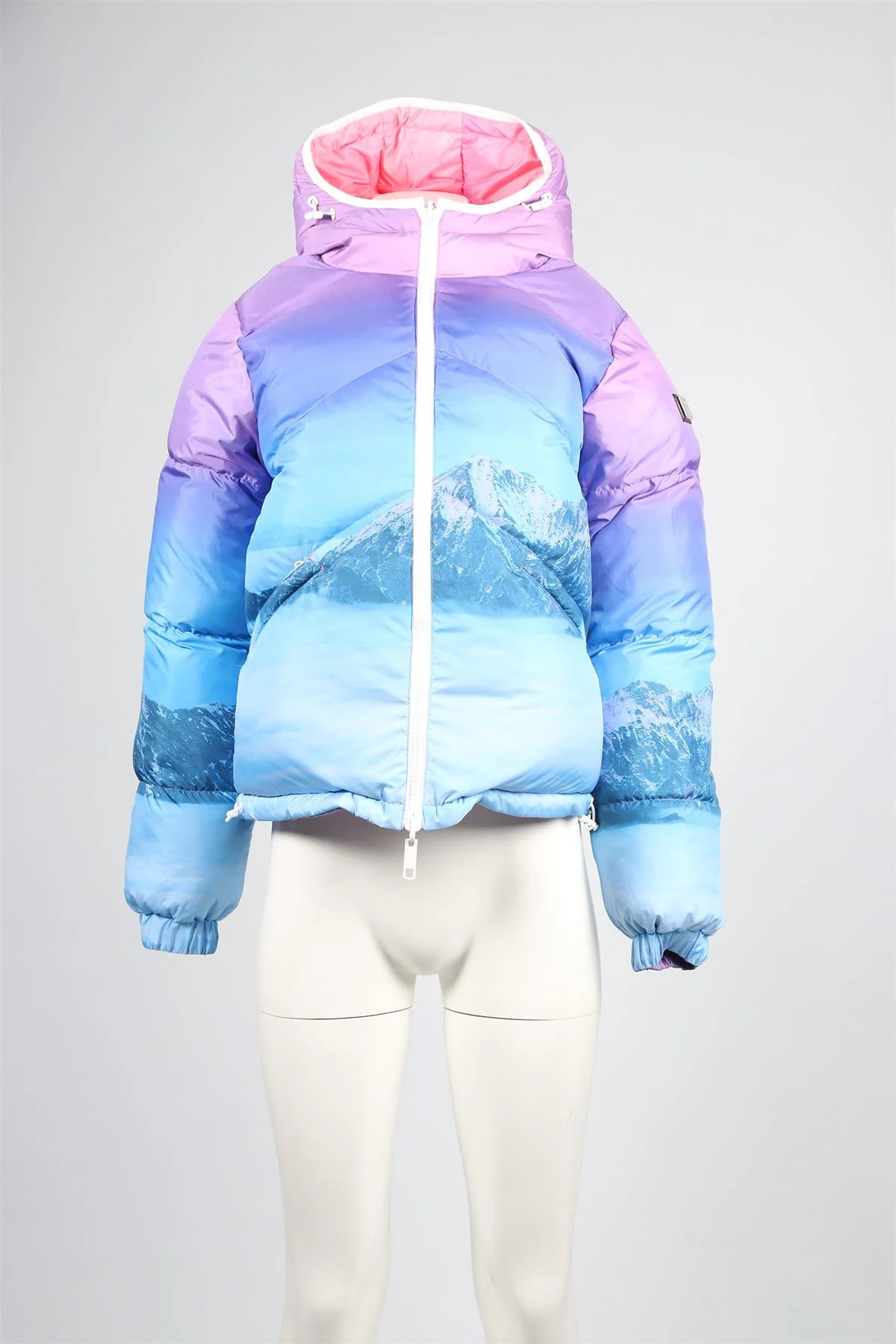 UNKNOWN LONDON PINK PADDED JACKET XSMALL - Image 5