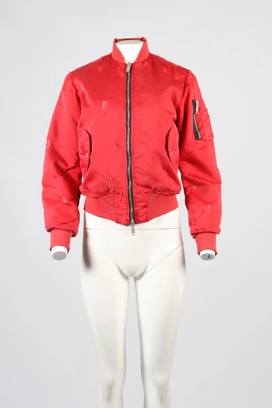 UNRAVEL PROJECT COTTON BLEND BOMBER JACKET IT 38 UK 6 - Image 2