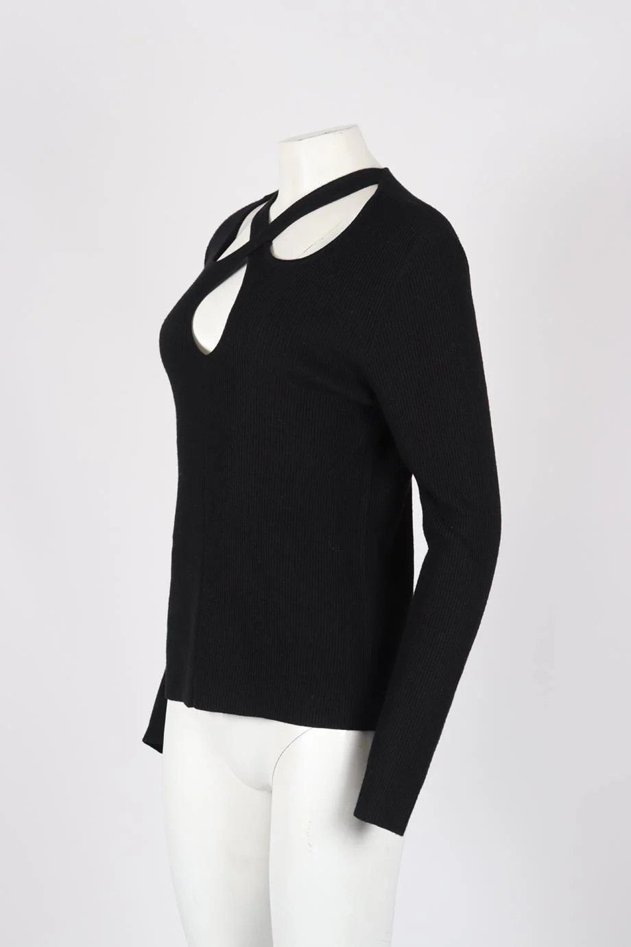 USISI SISTER CUTOUT WOOL BLEND TOP LARGE - Image 3