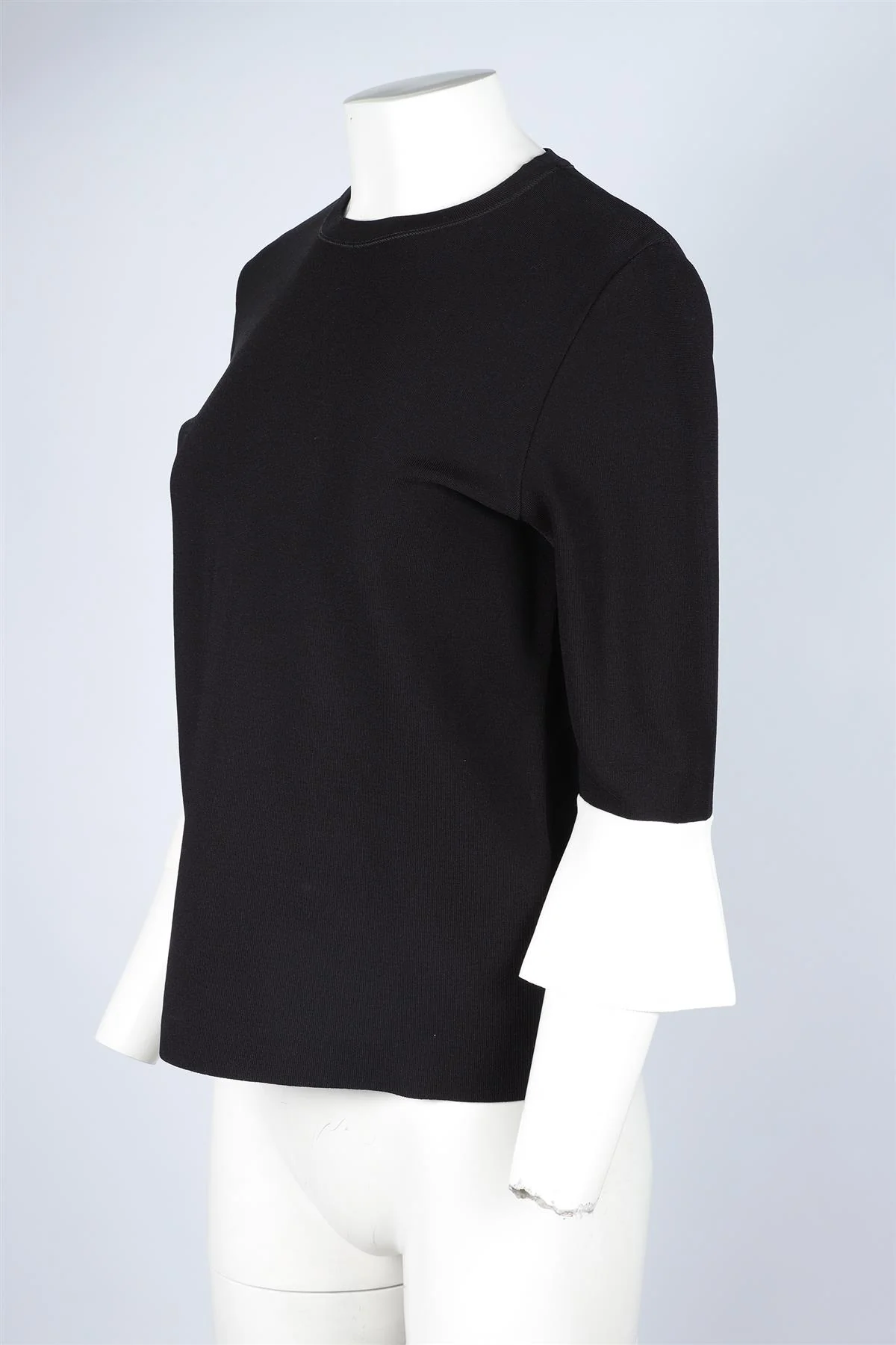 VALENTINO BLACK KNIT TOP LARGE - Image 3