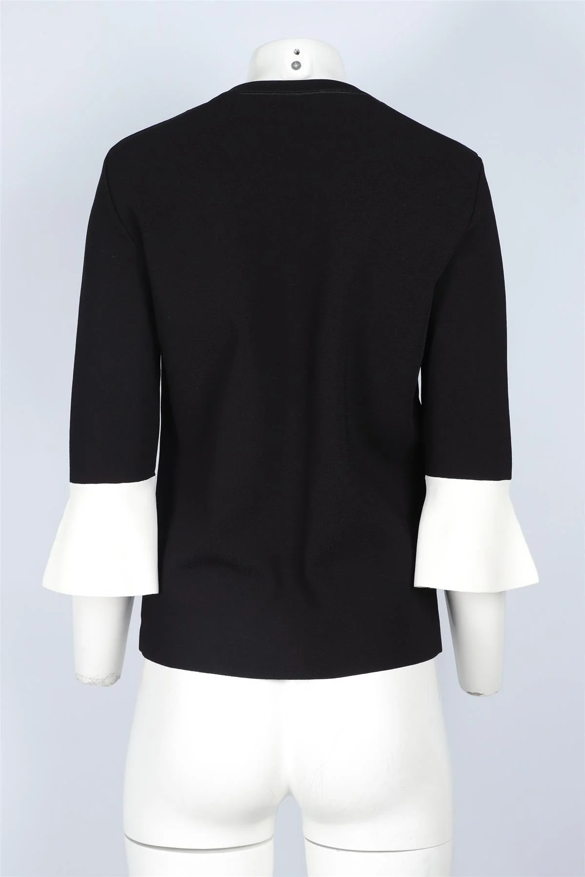 VALENTINO BLACK KNIT TOP LARGE - Image 4
