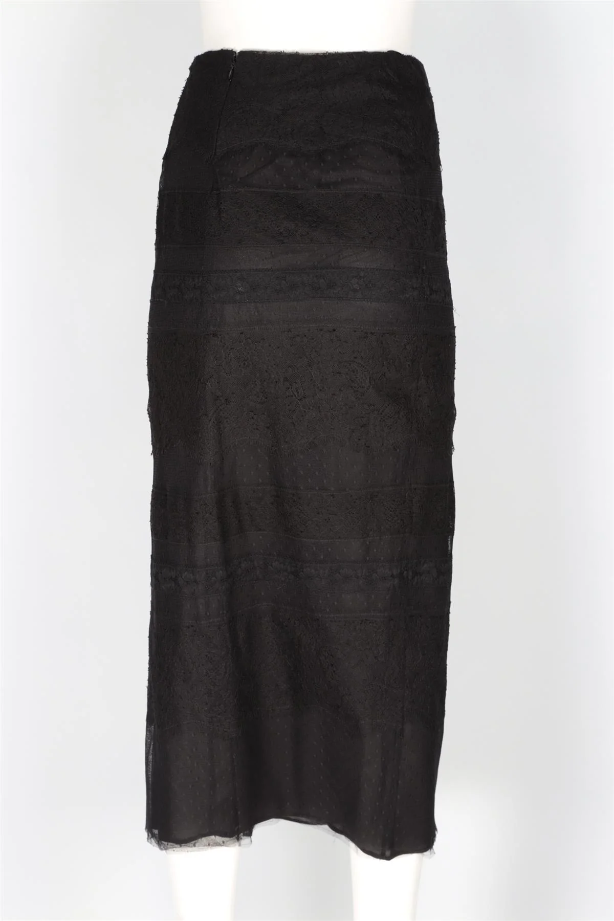 VALENTINO BLACK LACE MAXI SKIRT IT 42 UK 10 - Image 4
