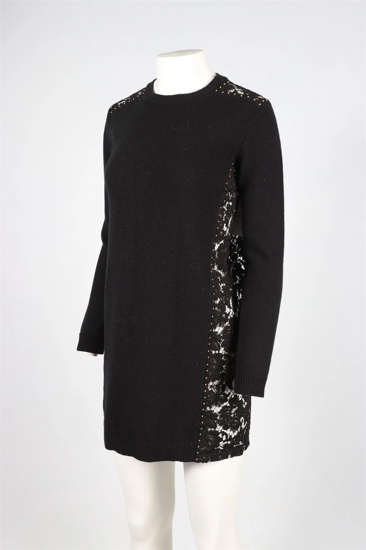 VALENTINO BLACK MINI DRESS SMALL - Image 3
