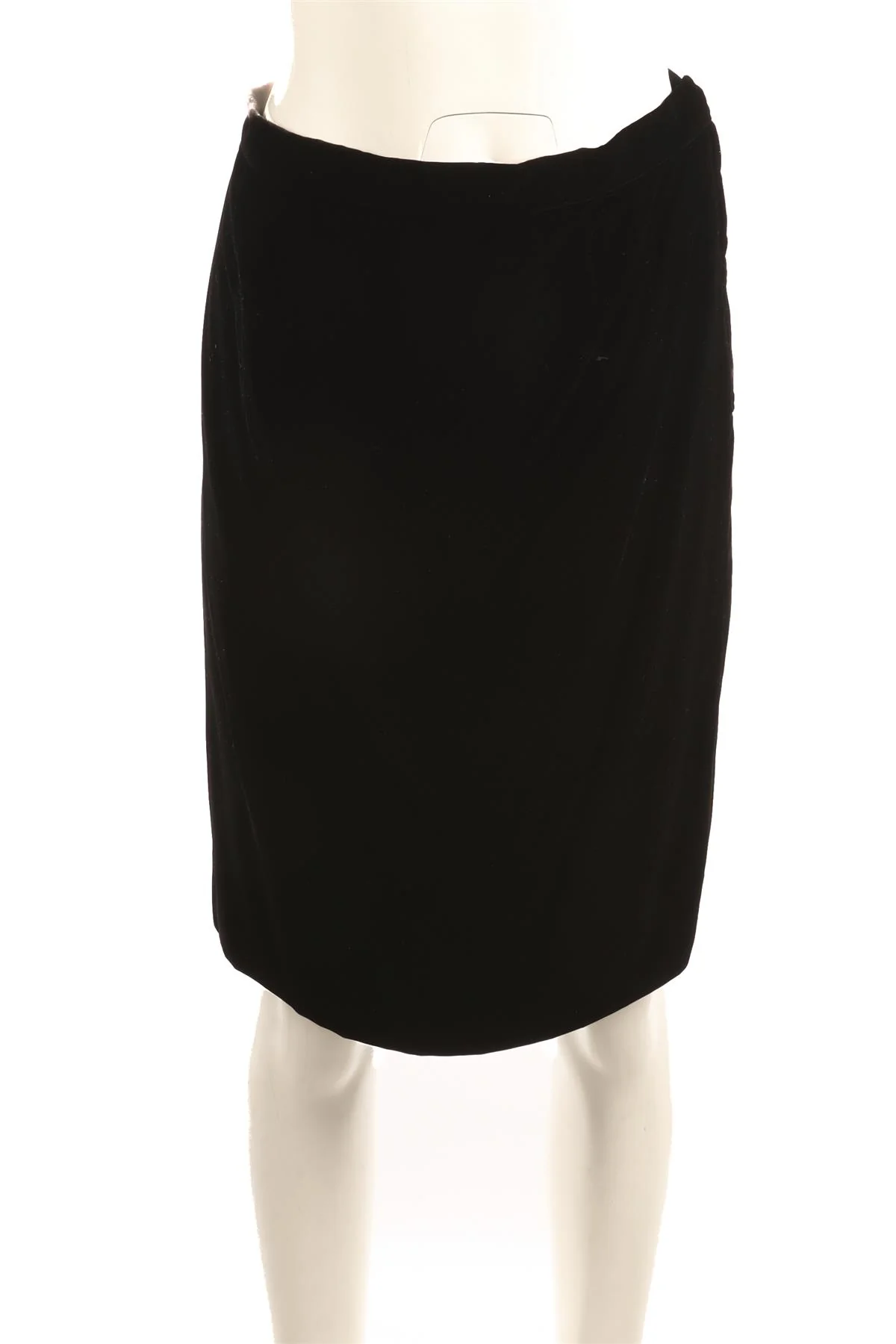 VALENTINO BLACK VINTAGE VELVET MINI SKIRT UK 12 - Image 2