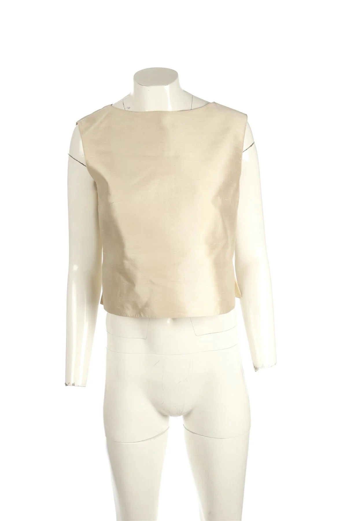 VALENTINO CREAM VINTAGE SILK TOP UK 12 - Image 2