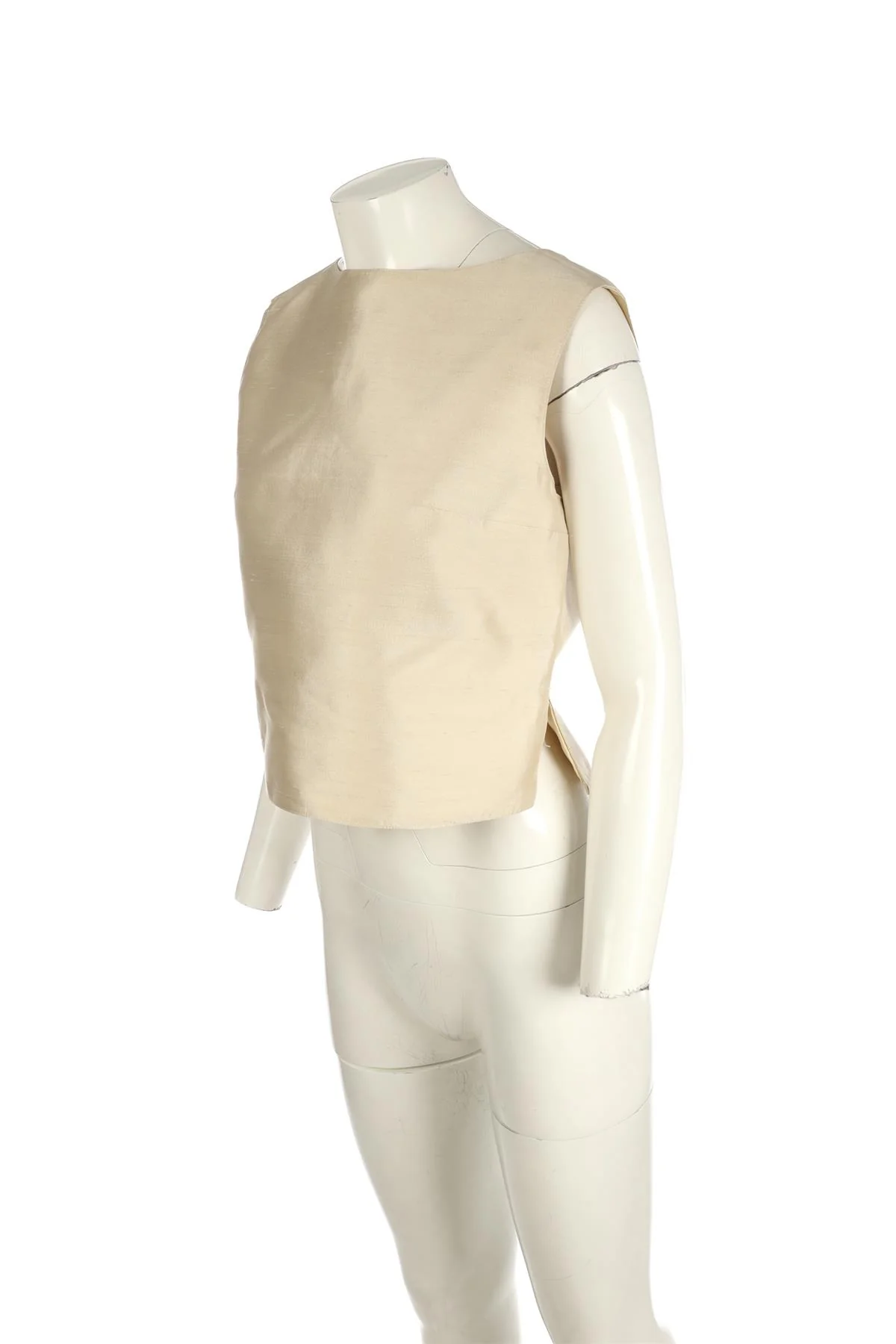 VALENTINO CREAM VINTAGE SILK TOP UK 12 - Image 3
