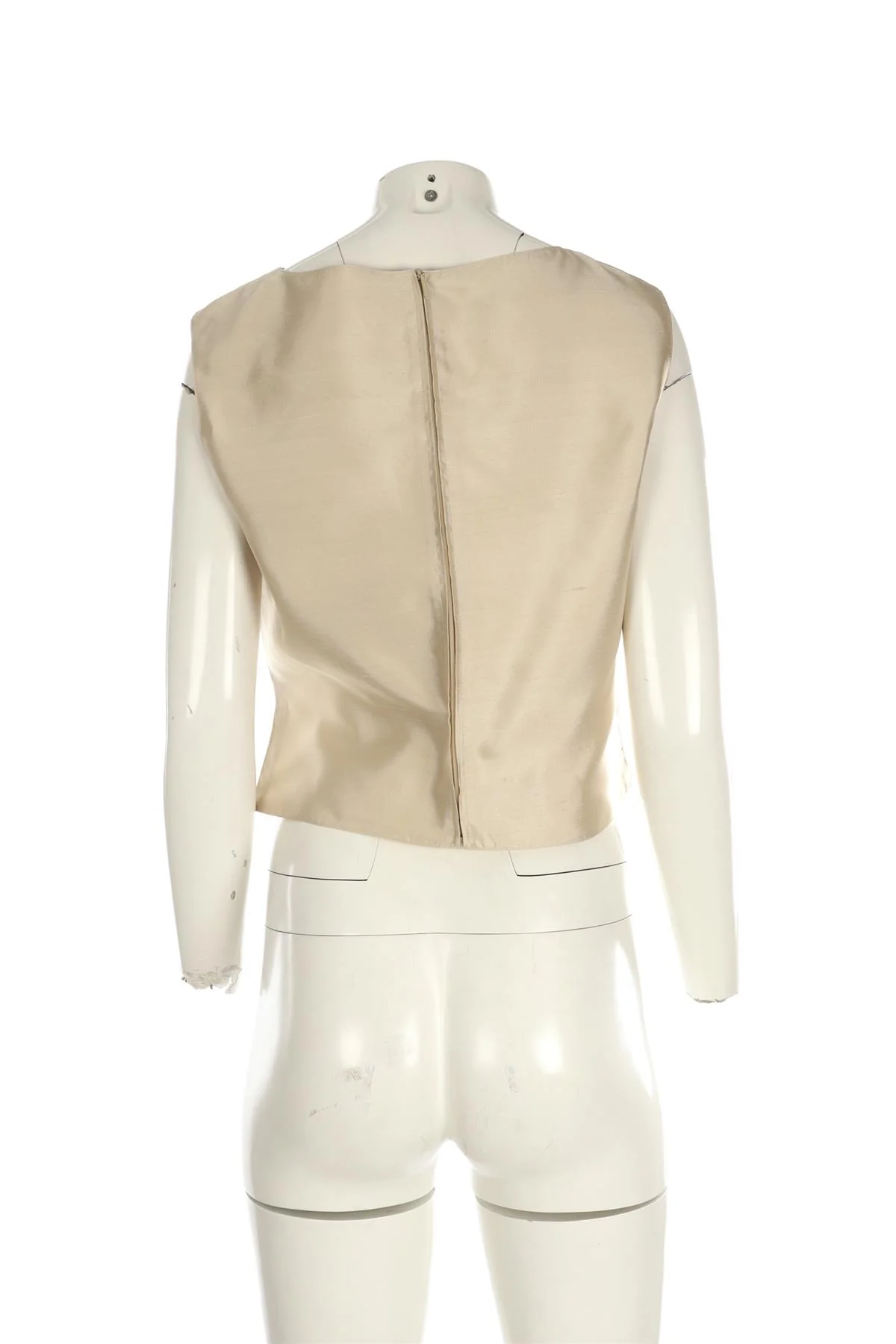 VALENTINO CREAM VINTAGE SILK TOP UK 12 - Image 4