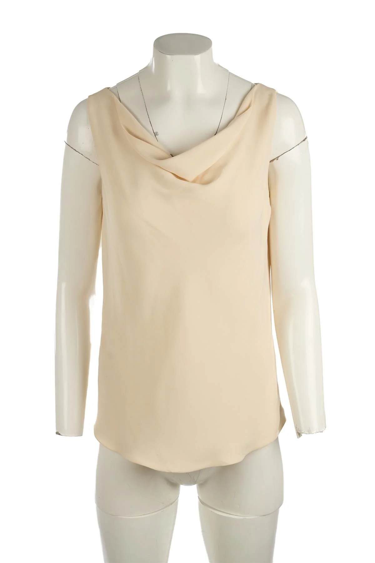 VALENTINO CREAM VINTAGE SILK TOP US 8 UK 4 - Image 2