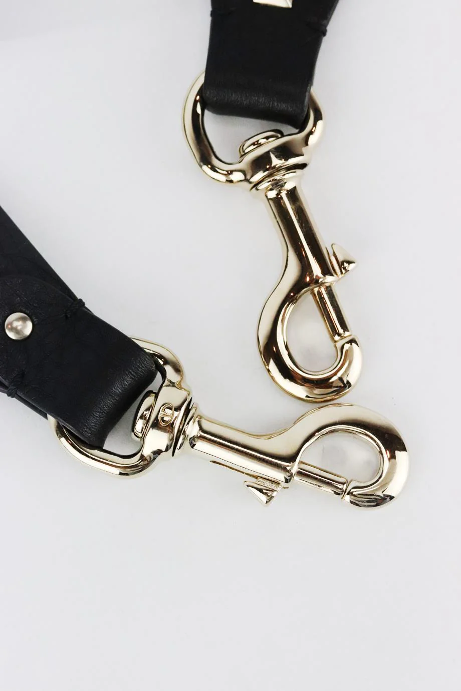 VALENTINO EMBROIDERED CANVAS AND LEATHER BAG STRAP - Image 5