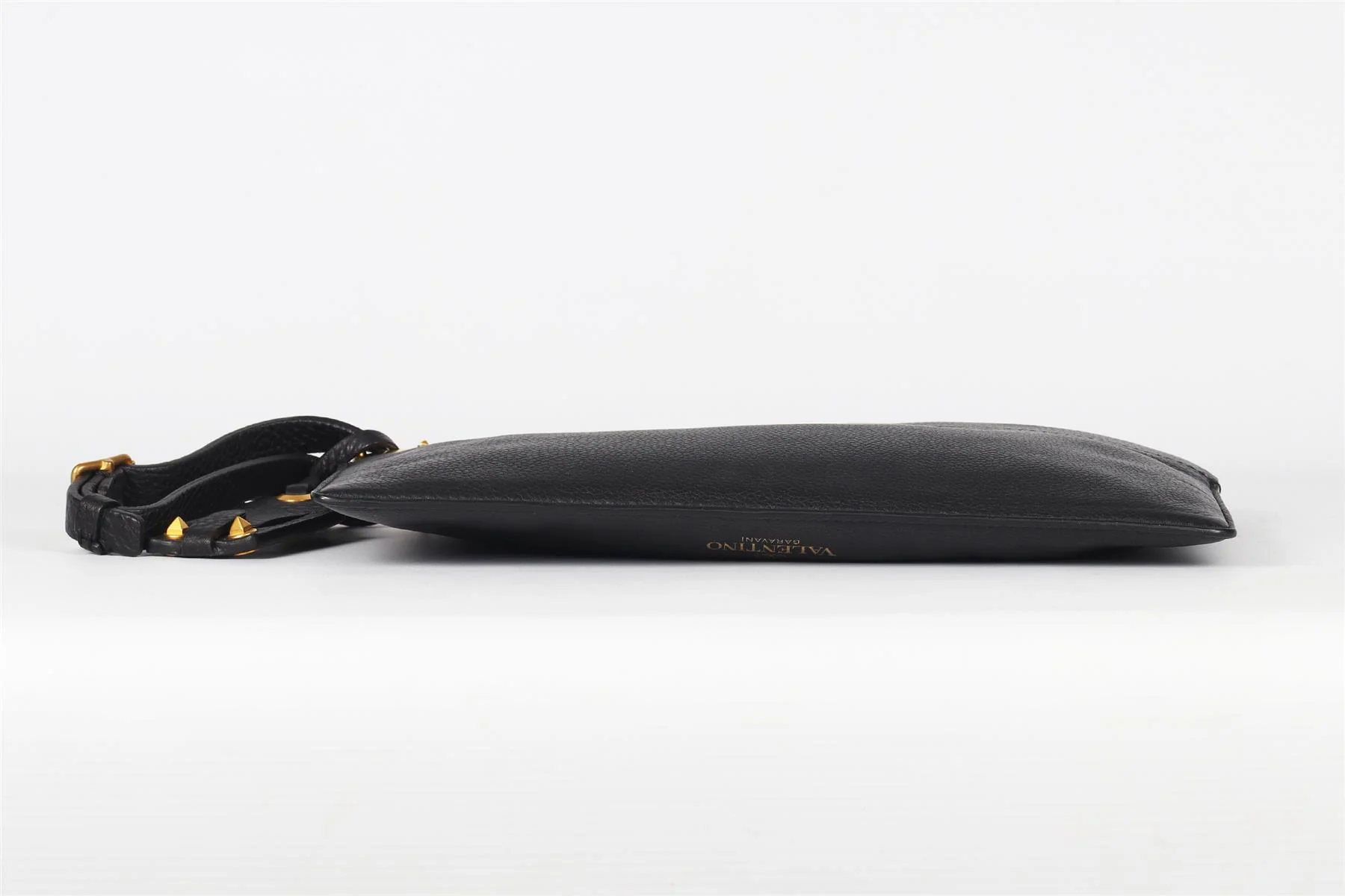 VALENTINO GARAVANI BLACK LEATHER CLUTCH - Image 7