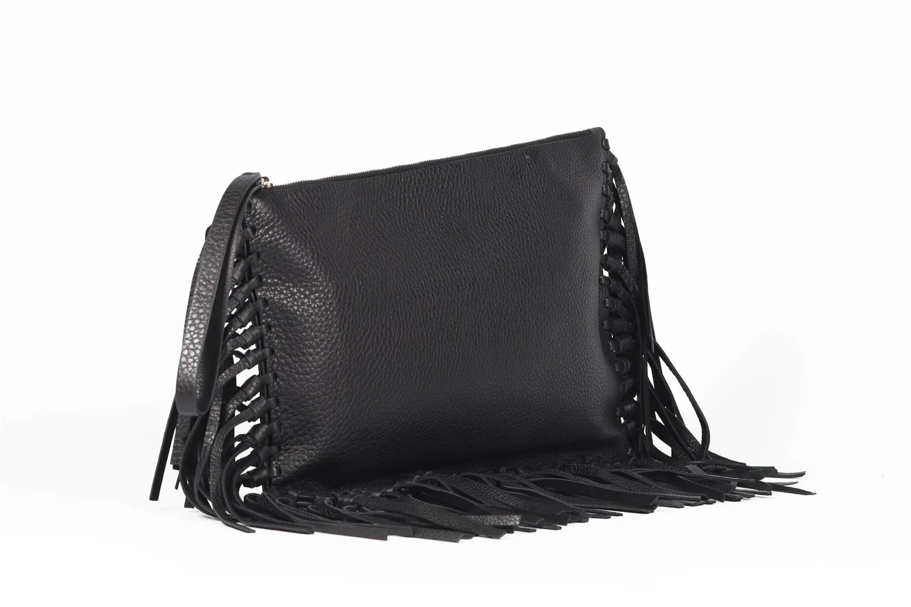 VALENTINO GARAVANI BLACK LEATHER CLUTCH - Image 3
