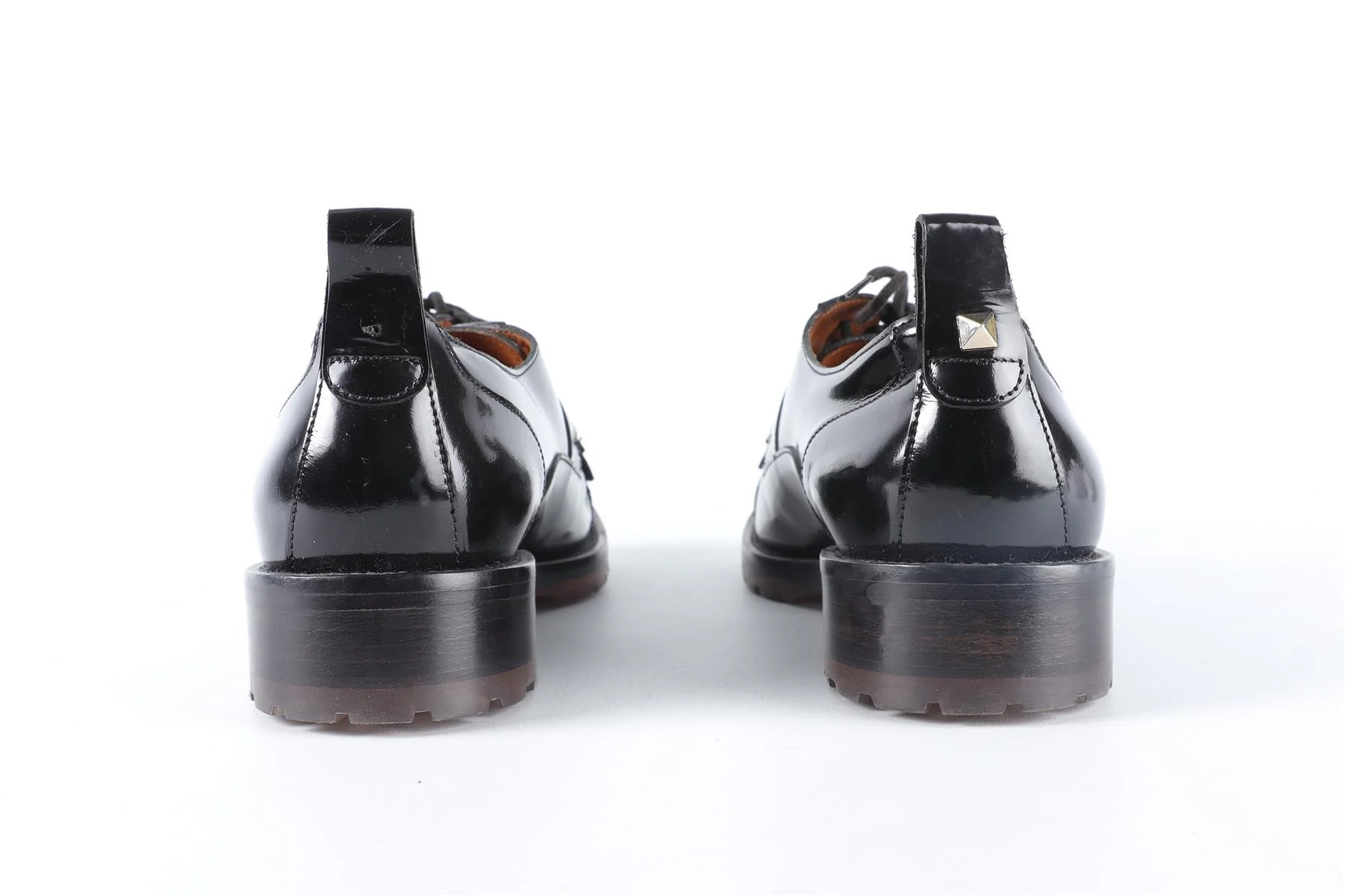 VALENTINO GARAVANI BLACK PANTENT LEATHER BROGUES EU 39 UK 6 US 9 - Image 5