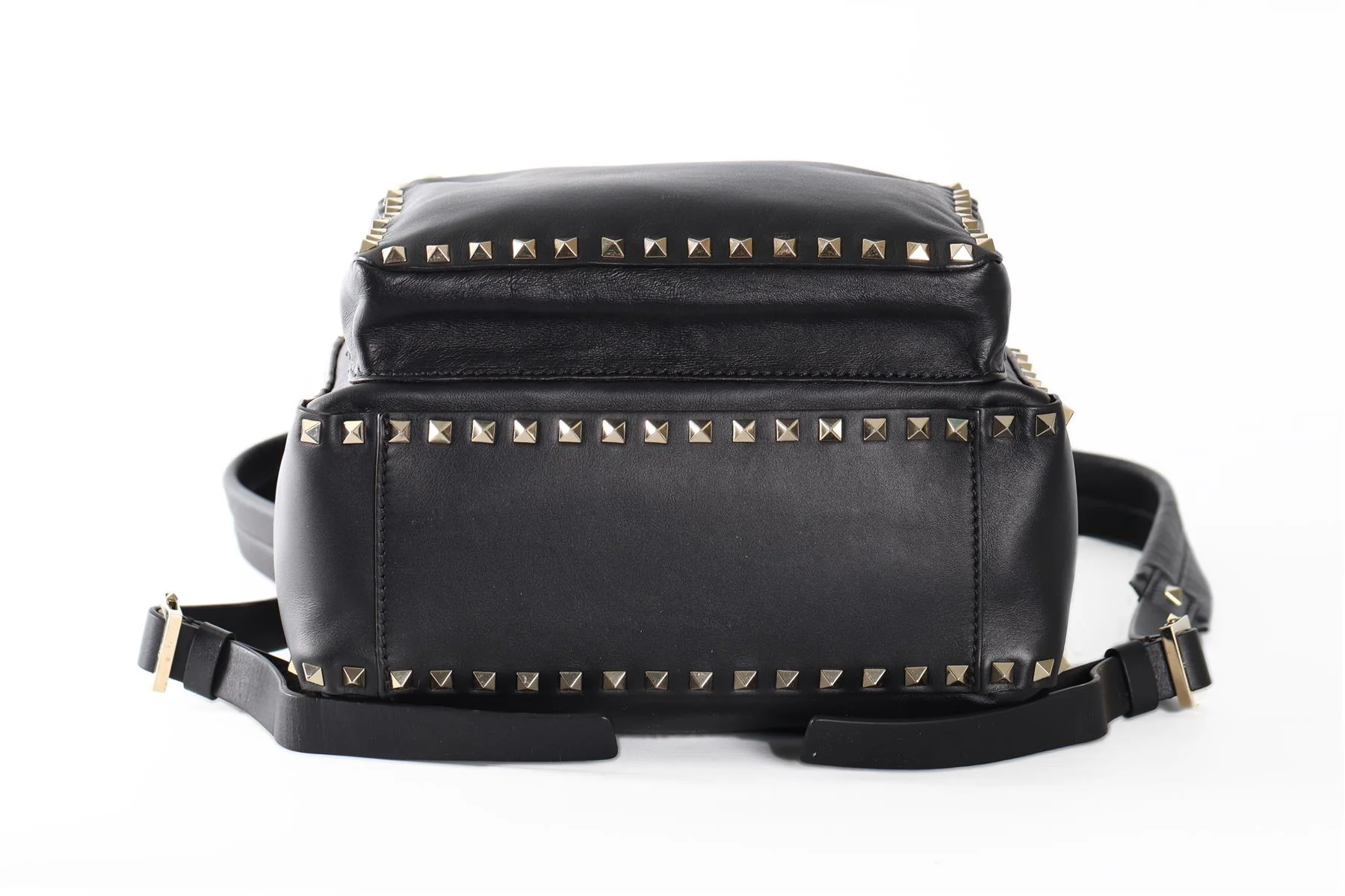VALENTINO GARAVANI BLACK ROCKSTUD MEDIUM LEATHER BACKPACK - Image 7