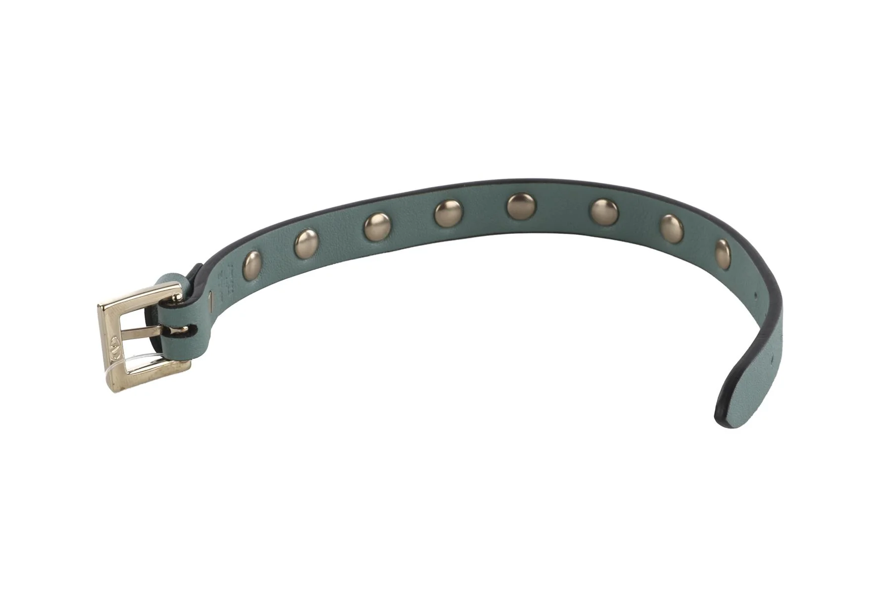VALENTINO GARAVANI BLUE ROCKSTUD LEATHER BRACELET - Image 8