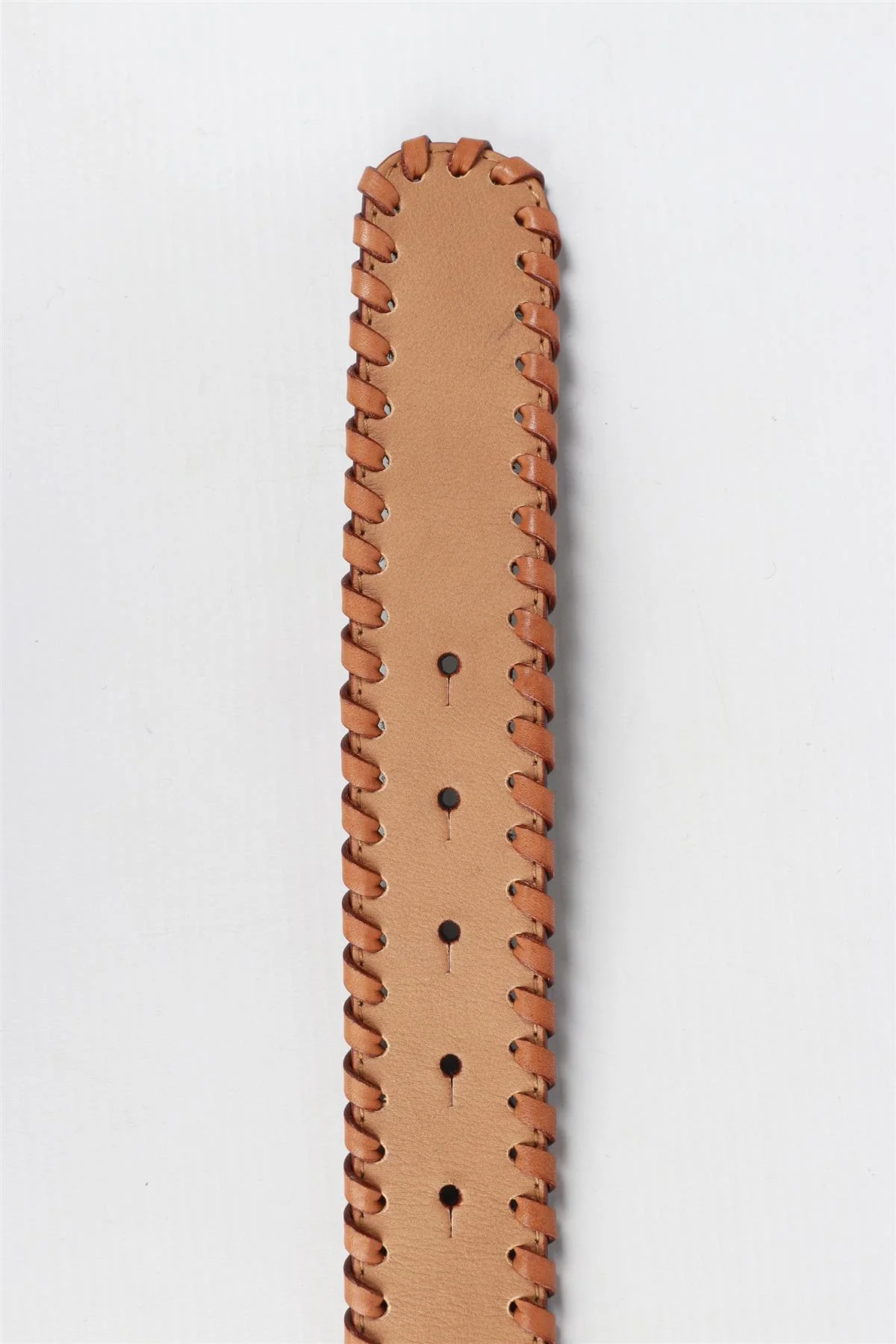 VALENTINO GARAVANI BROWN BUTTERFLY LEATHER BELT 85 CM - Image 6