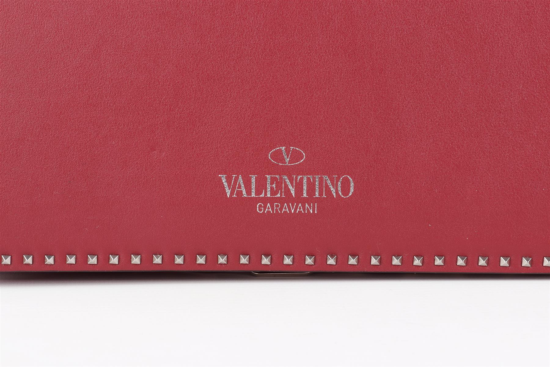 VALENTINO GARAVANI BURGUNDY LEATHER TOTE BAG - Image 10