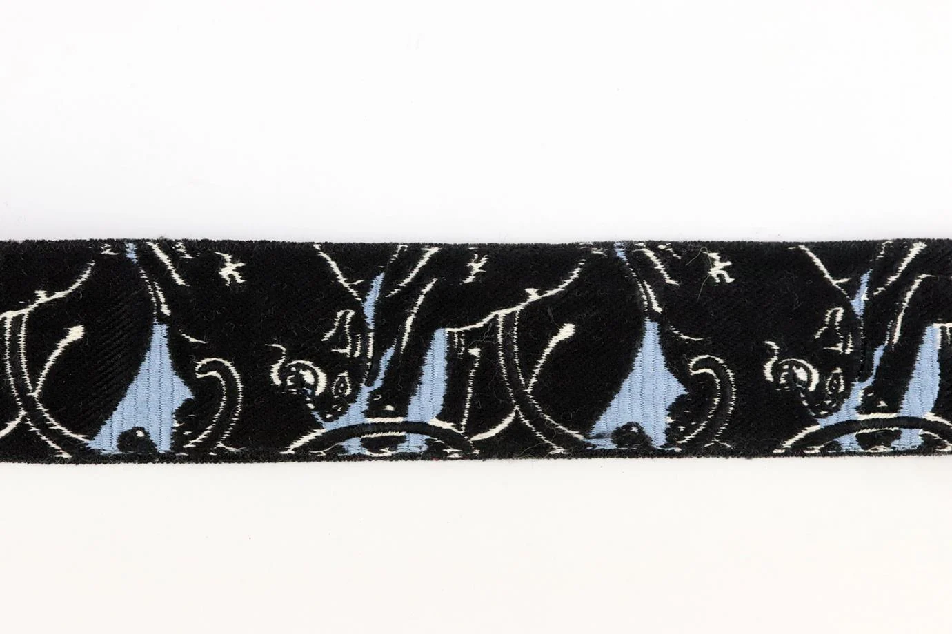 VALENTINO GARAVANI EMBROIDERED CANVAS AND LEATHER BAG STRAP - Image 4