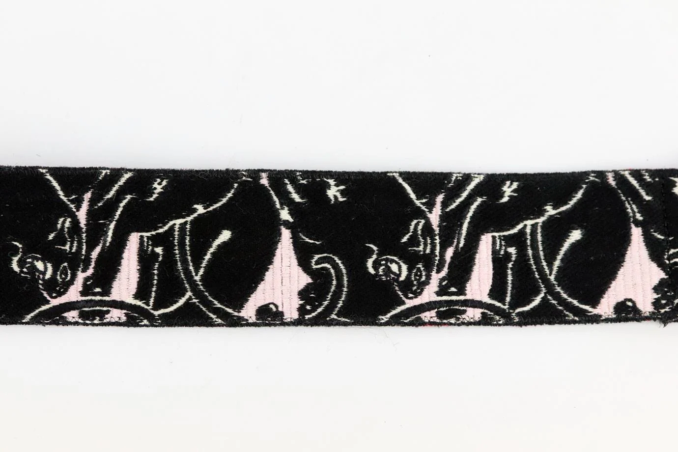 VALENTINO GARAVANI EMBROIDERED CANVAS AND LEATHER BAG STRAP - Image 4