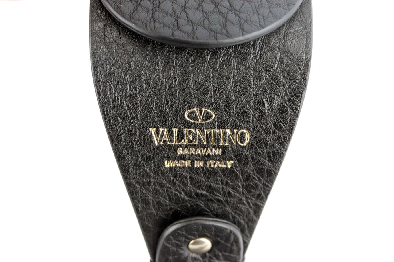 VALENTINO GARAVANI EMBROIDERED CANVAS AND LEATHER BAG STRAP - Image 6