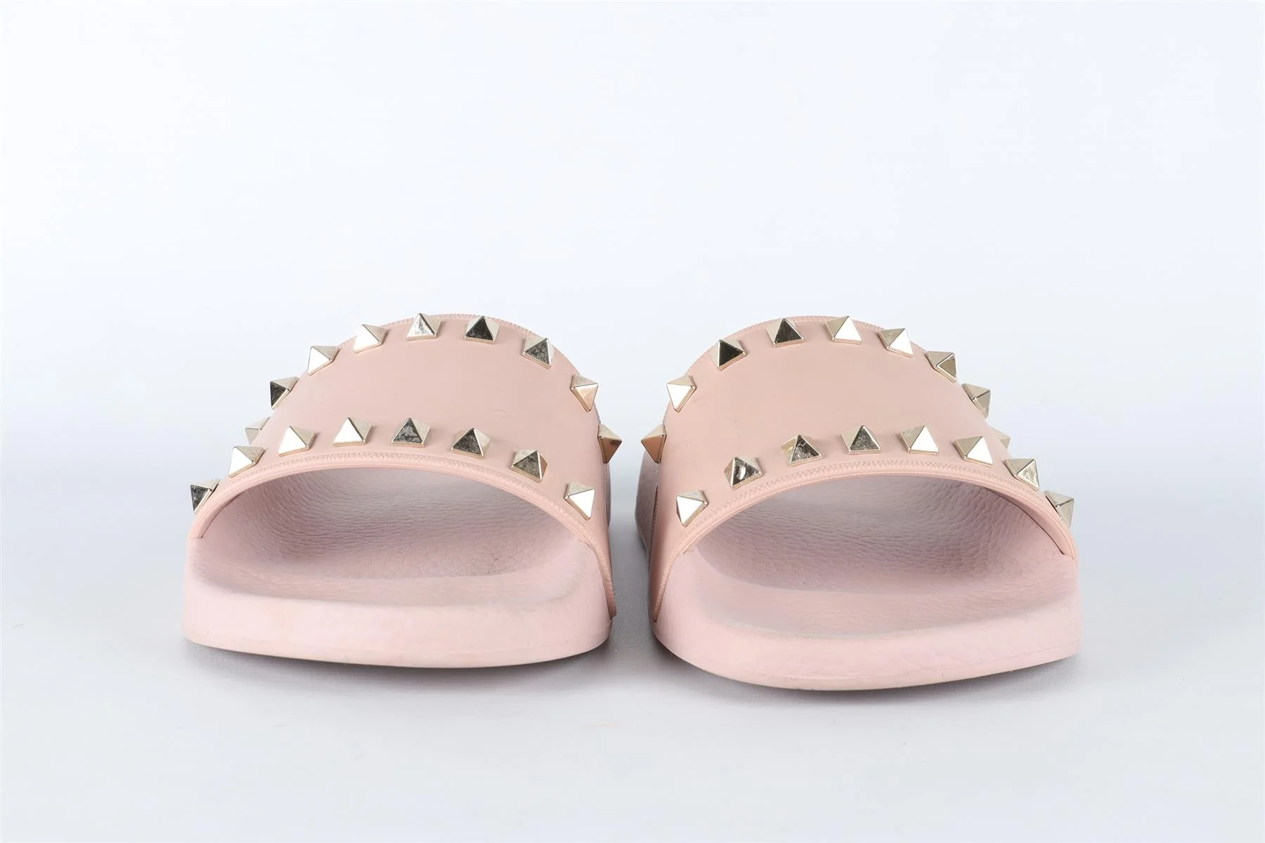 VALENTINO GARAVANI PINK ROCKSTUD RUBBER SLIDES EU 38 UK 5 US 8 - Image 3