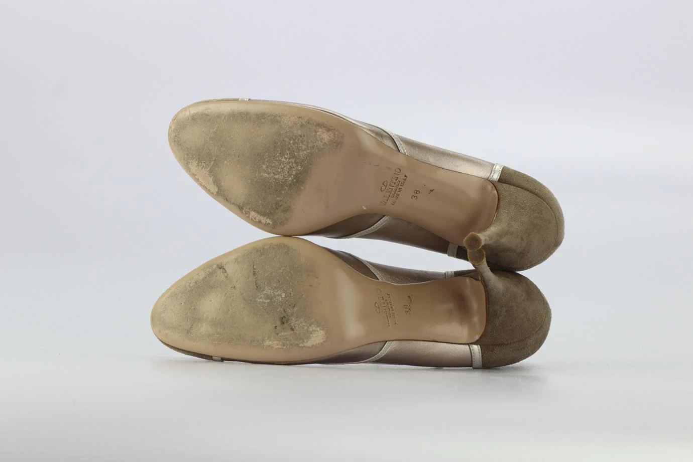 VALENTINO GARAVANI SUEDE AND LEATHER PUMPS EU 38 UK 5 US 8 - Image 5