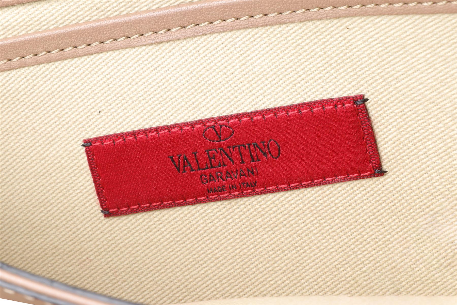 VALENTINO GARAVANI TAUPE VA VA VOOM LEATHER SHOULDER BAG - Image 11