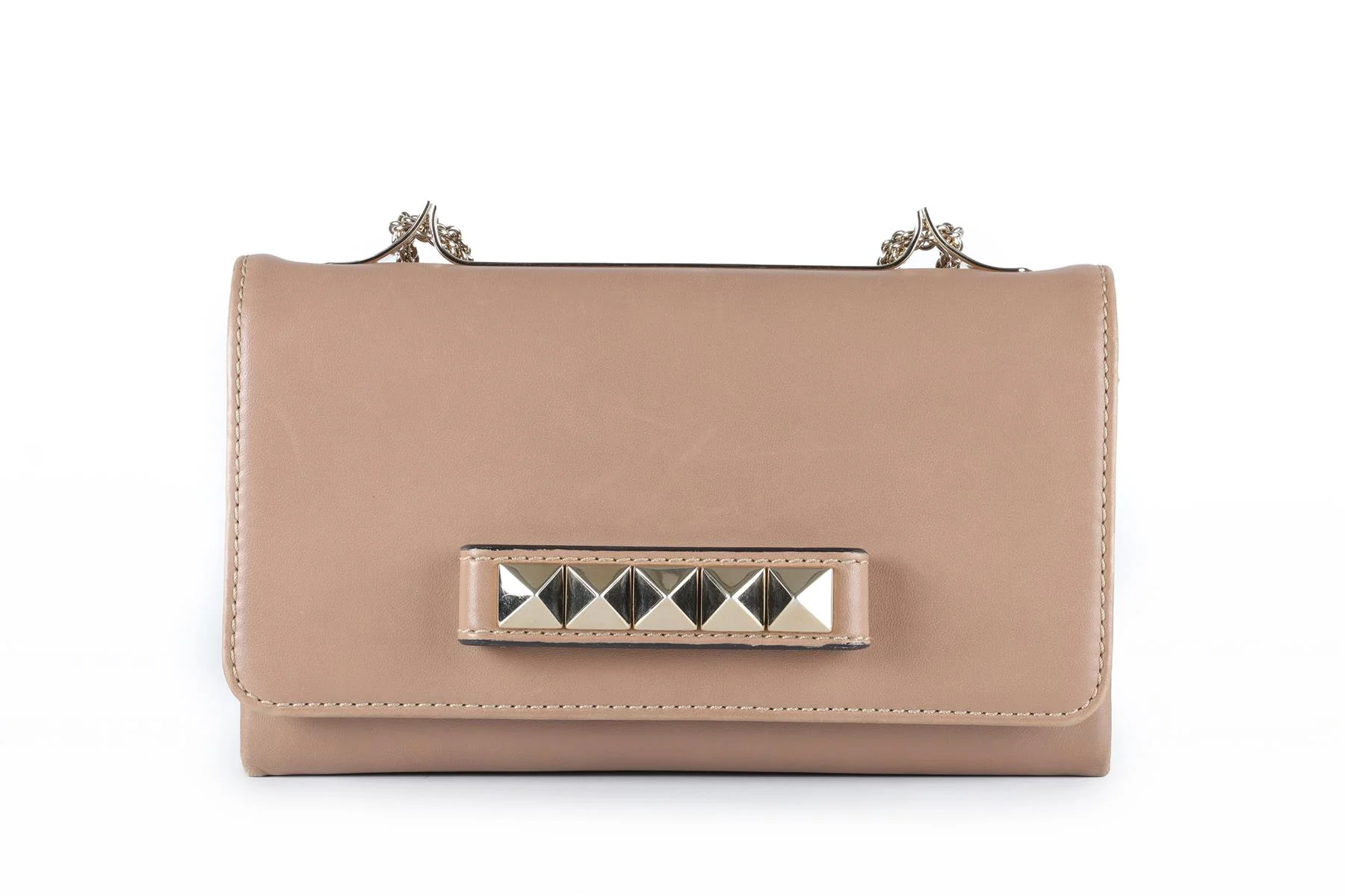 VALENTINO GARAVANI TAUPE VA VA VOOM LEATHER SHOULDER BAG - Image 2