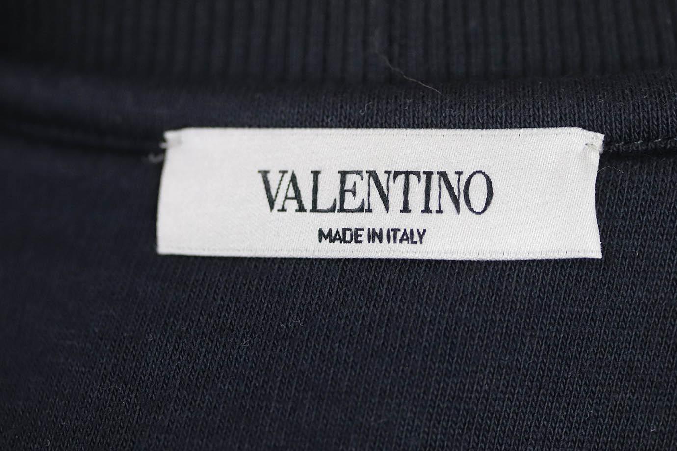 VALENTINO MEN'S PRINTED COTTON JERSEY SWEATSHIRT MEDIUM - Image 5