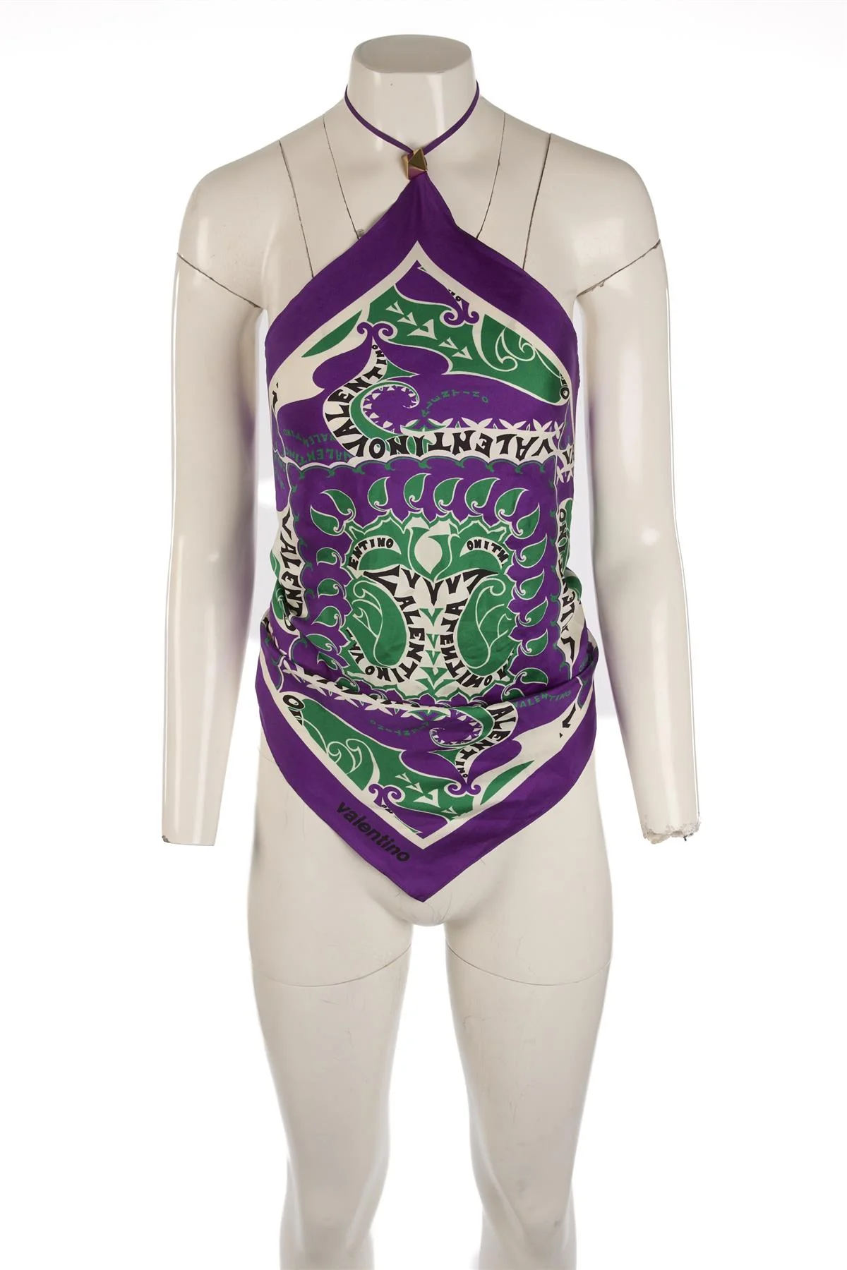 VALENTINO MULTI SILK TOP IT 40 UK 8 - Image 2