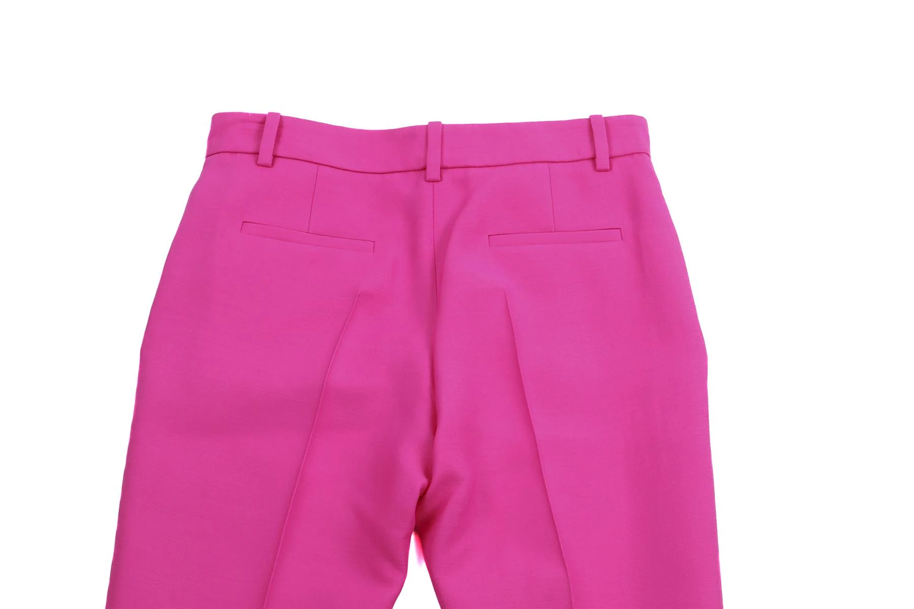 VALENTINO PINK WOOL STRAIGHT LEG PANTS IT 38 UK 6 - Image 5