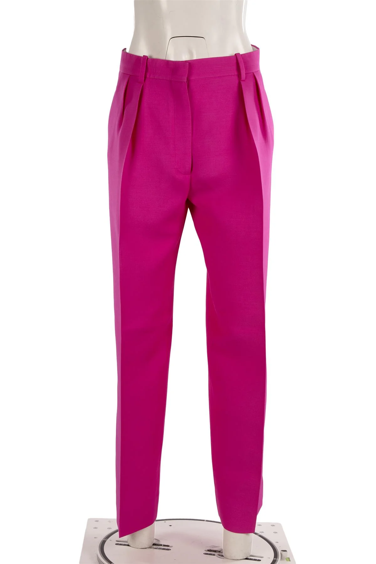 VALENTINO PINK WOOL WIDE LEG PANTS IT 42 UK 10 - Image 2