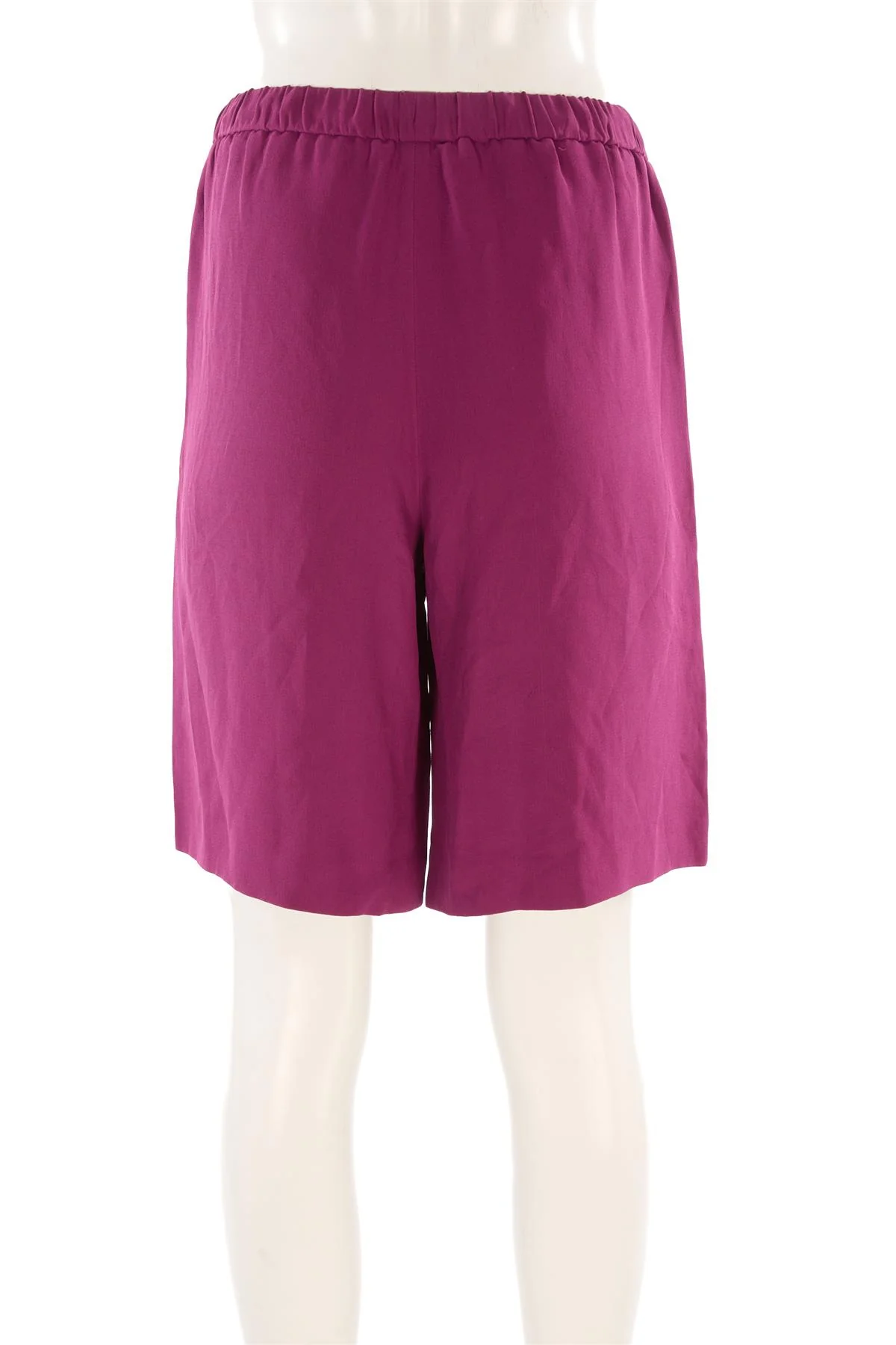 VALENTINO PURPLE SILK SHORTS IT 40 UK 8 - Image 4