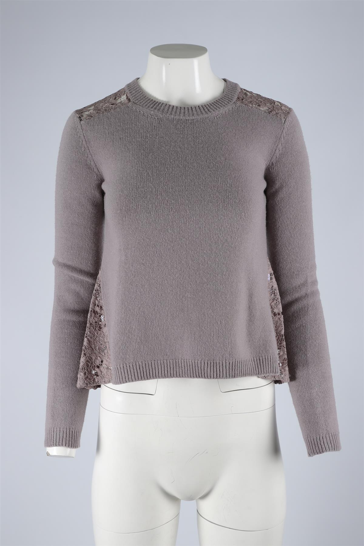 VALENTINO PURPLE WOOL SWEATER XSMALL - Image 2