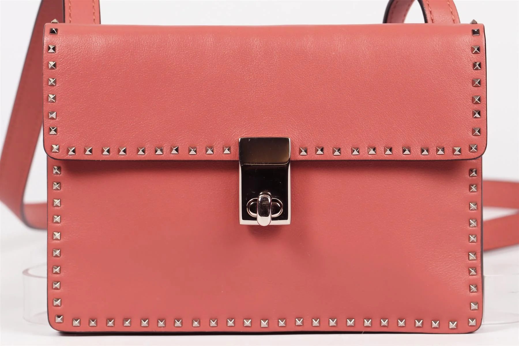 VALENTINO ROCKSTUD LEATHER SHOULDER BAG - Image 9