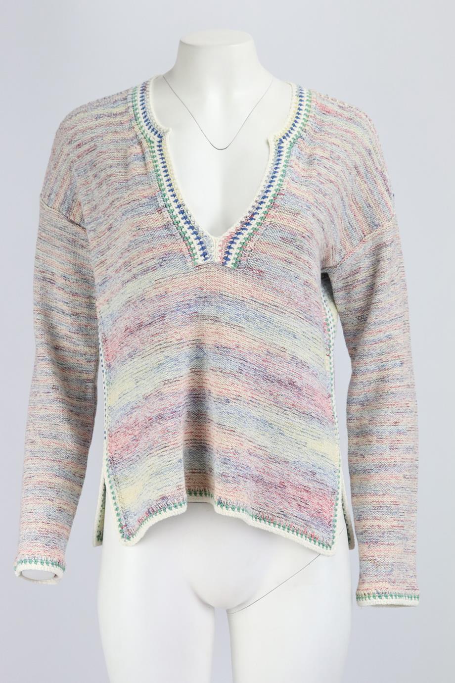 VANESSA BRUNO MÉLANGE KNITTED SWEATER MEDIUM - Image 2