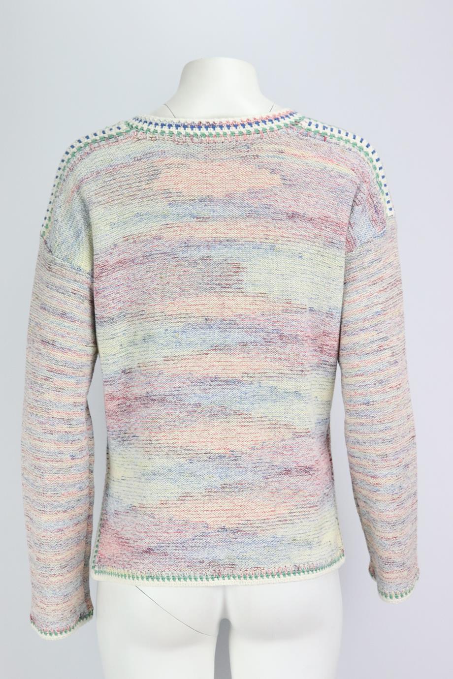 VANESSA BRUNO MÉLANGE KNITTED SWEATER MEDIUM - Image 4