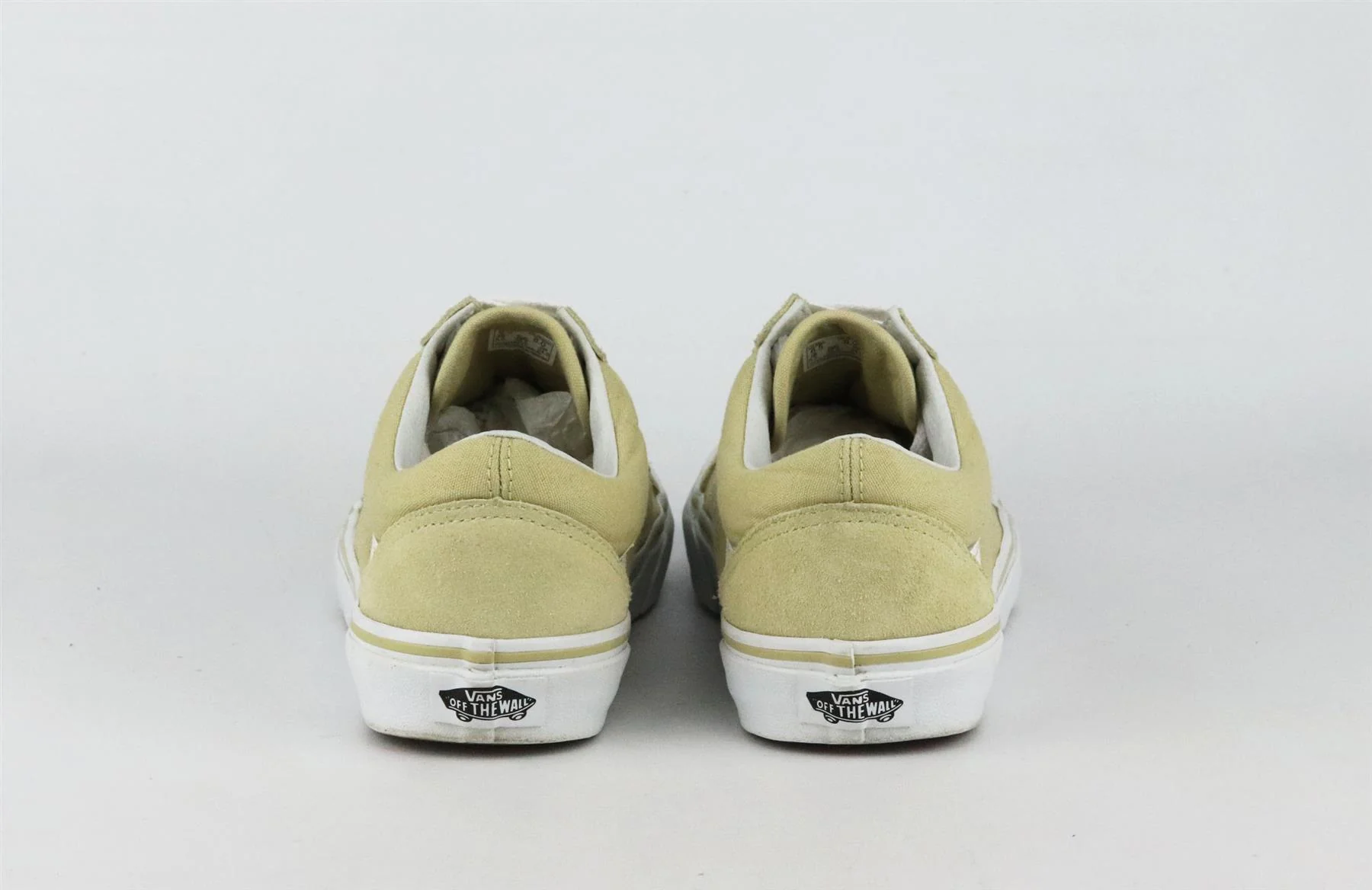 VANS OLD SKOOL LEATHER TRIMMED CANVAS AND SUEDE SNEAKERS EU 38.5 UK 5.5 US 8 - Image 4