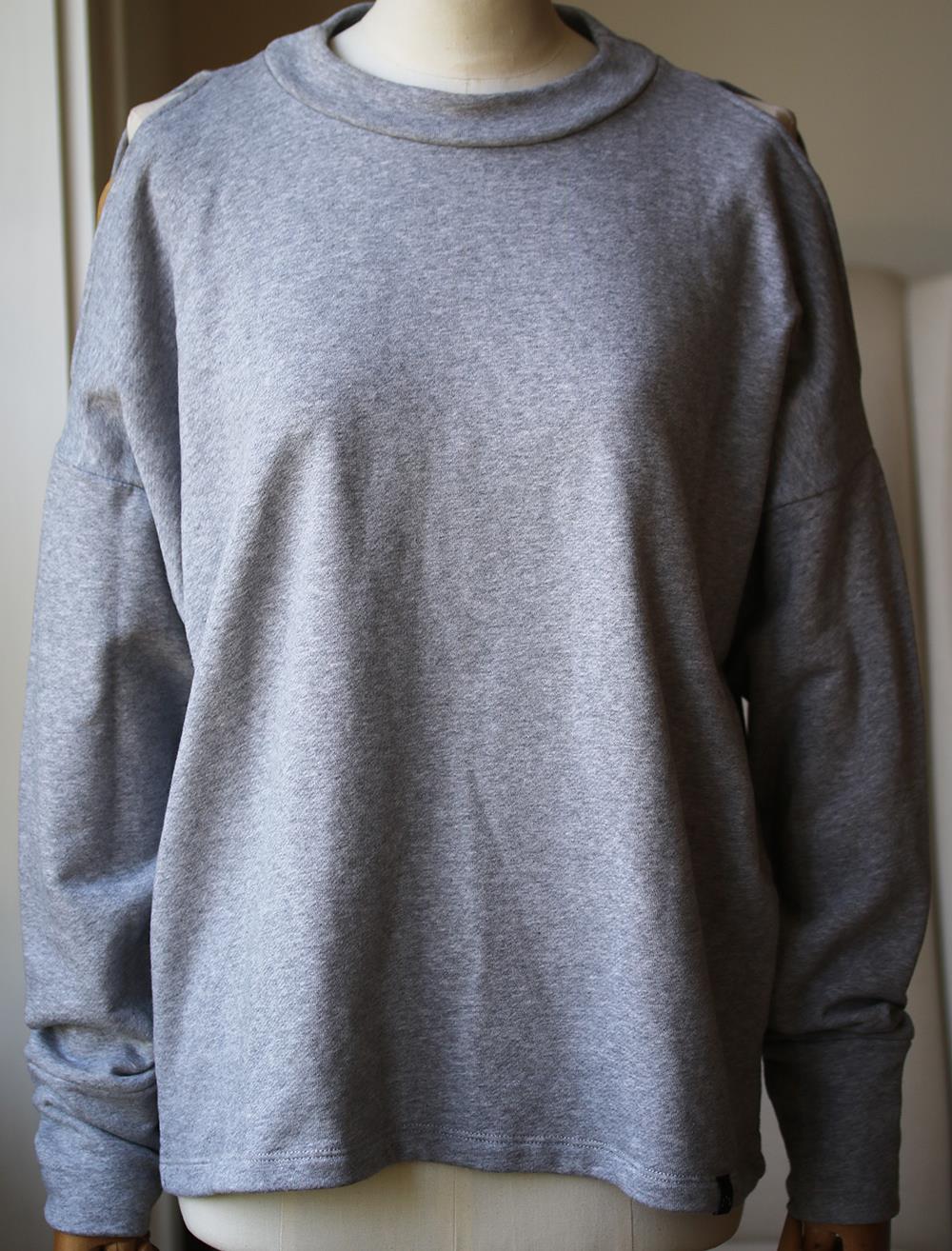 VARLEY CARBON REVIVE COTTON JERSEY SWEATSHIRT MEDIUM - Image 2