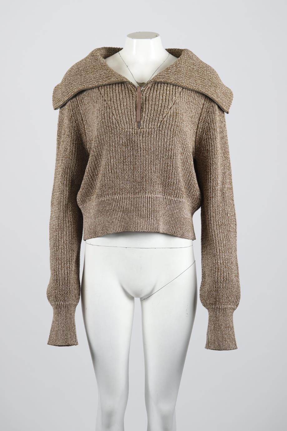VARLEY RIBBED COTTON SWEATER SMALL - Image 2