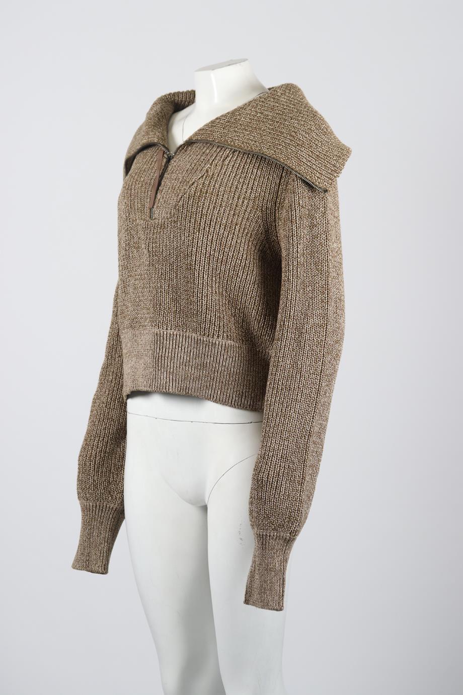 VARLEY RIBBED COTTON SWEATER SMALL - Image 3