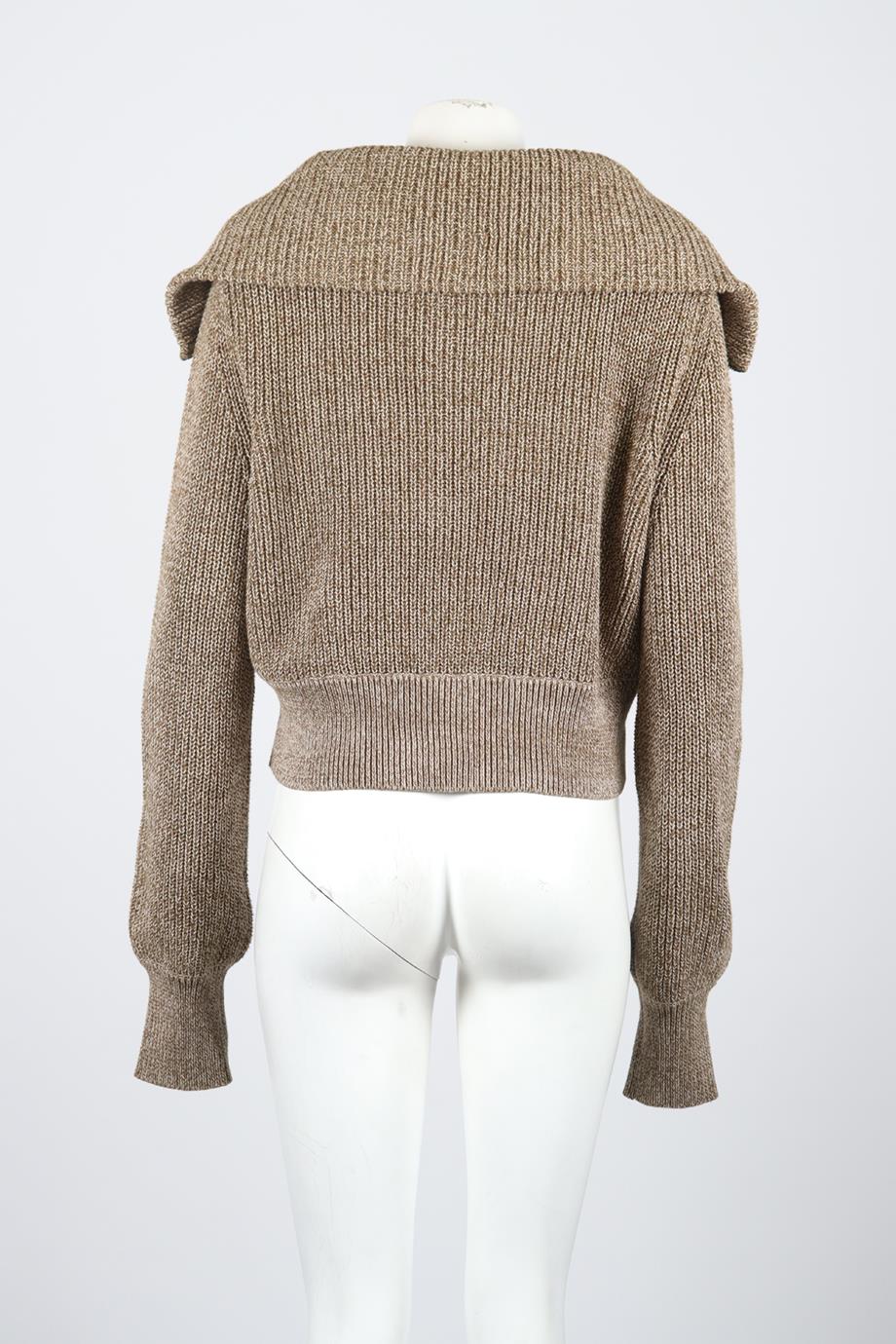 VARLEY RIBBED COTTON SWEATER SMALL - Image 4