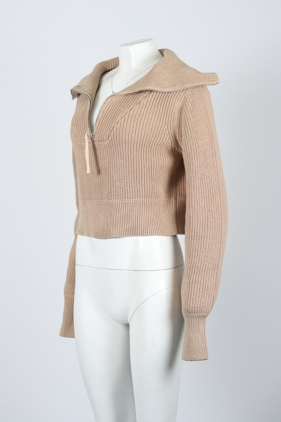 VARLEY RIBBED COTTON SWEATER SMALL - Image 3