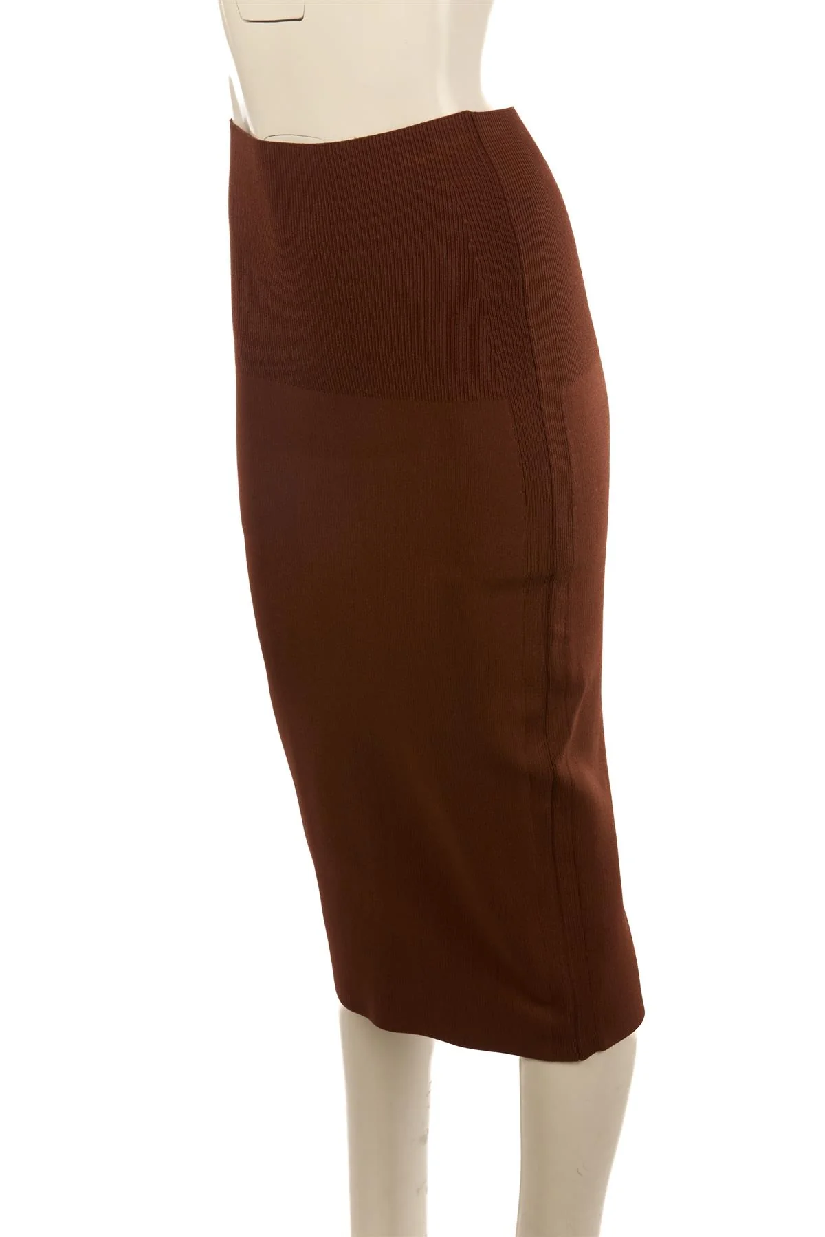 VB BODY BROWN KNIT MIDI SKIRT UK 6 - Image 3