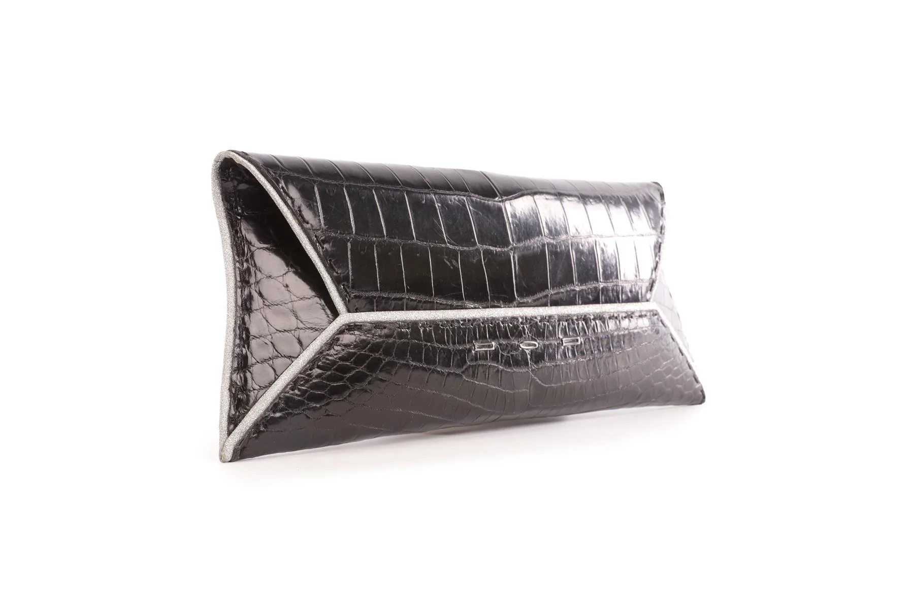 VBH BLACK CROCODILE CLUTCH - Image 3