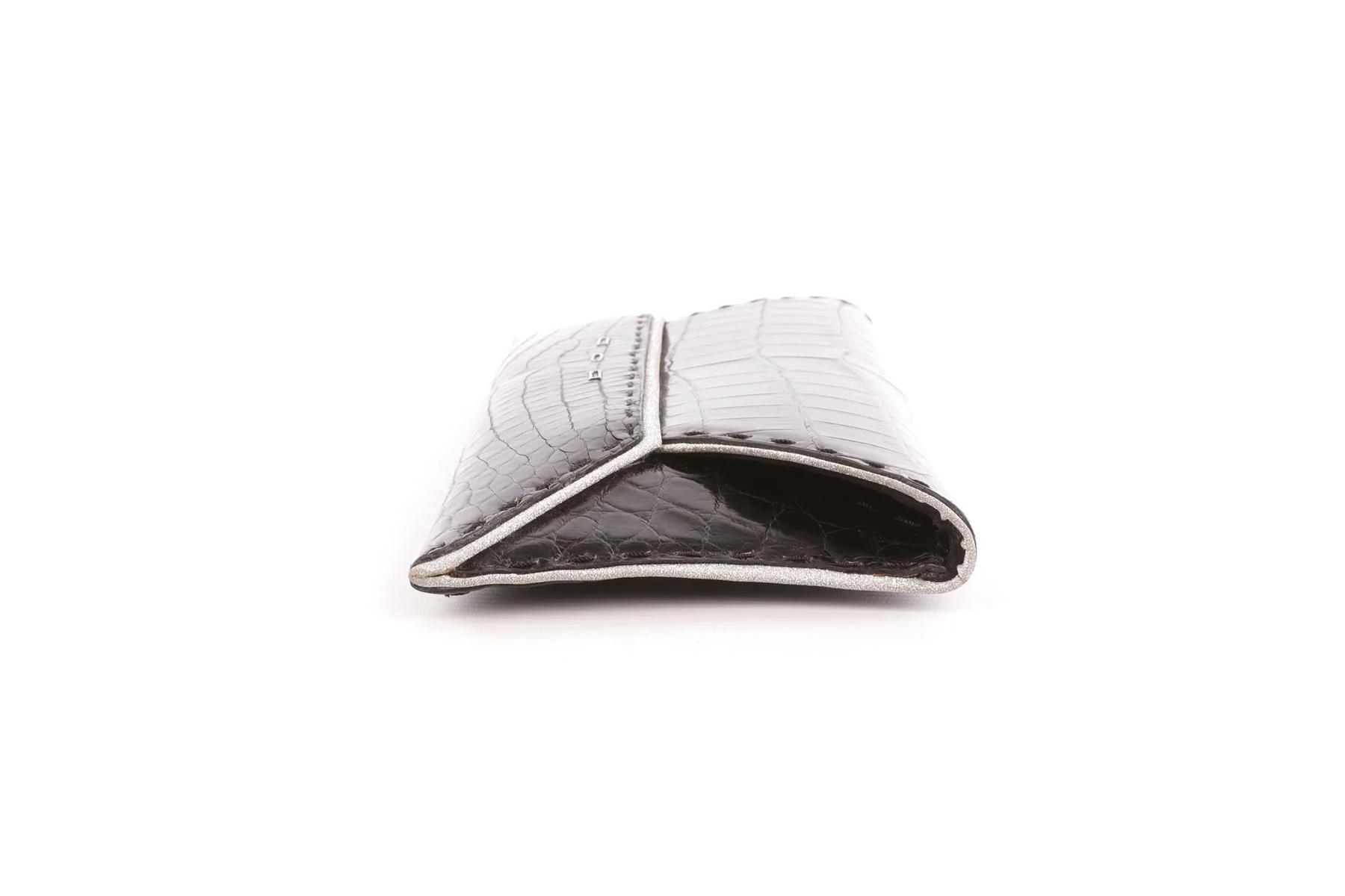 VBH BLACK CROCODILE CLUTCH - Image 5