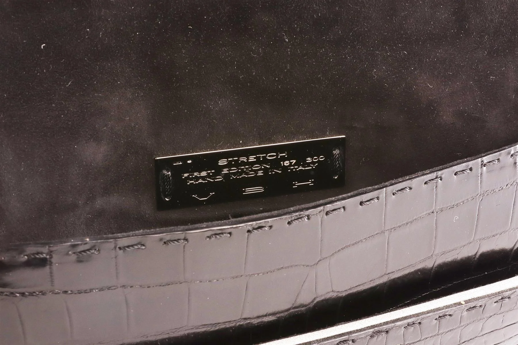 VBH BLACK CROCODILE CLUTCH - Image 8
