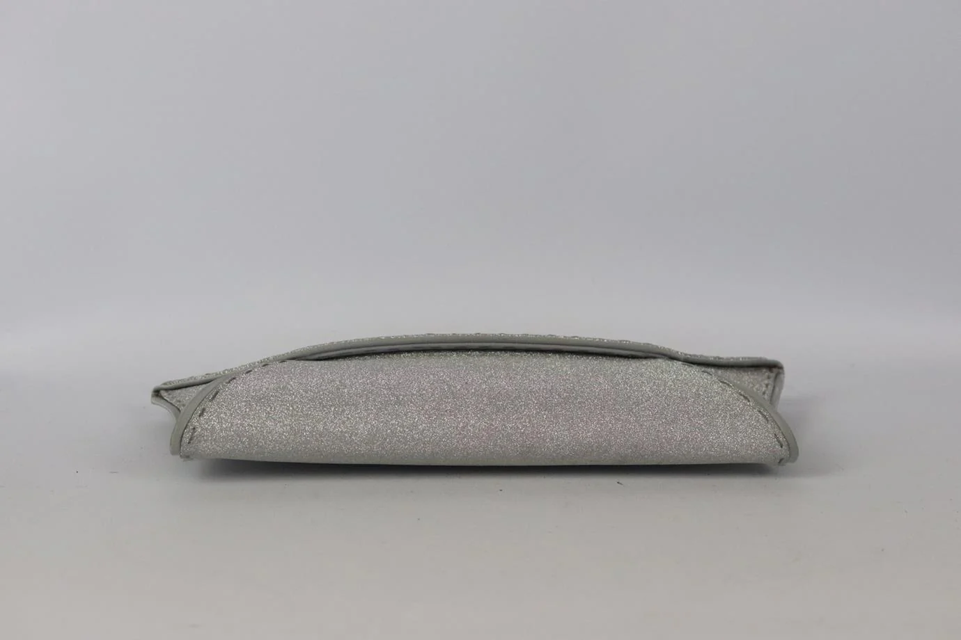 VBH SATIN TRIMMED GLITTERED FAUX LEATHER CLUTCH - Image 6