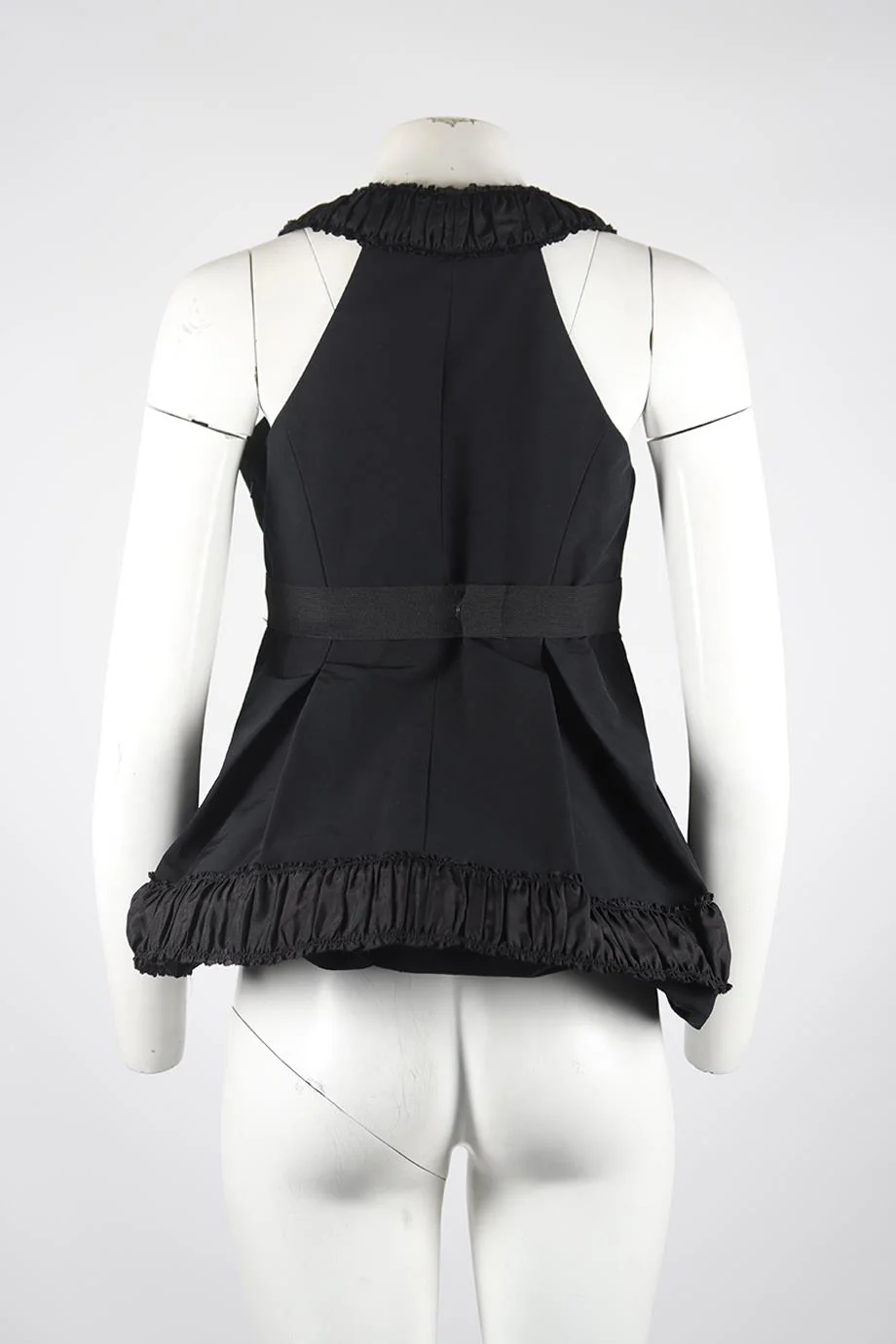 VERA WANG BELTED COTTON BLEND TOP UK 10 - Image 4