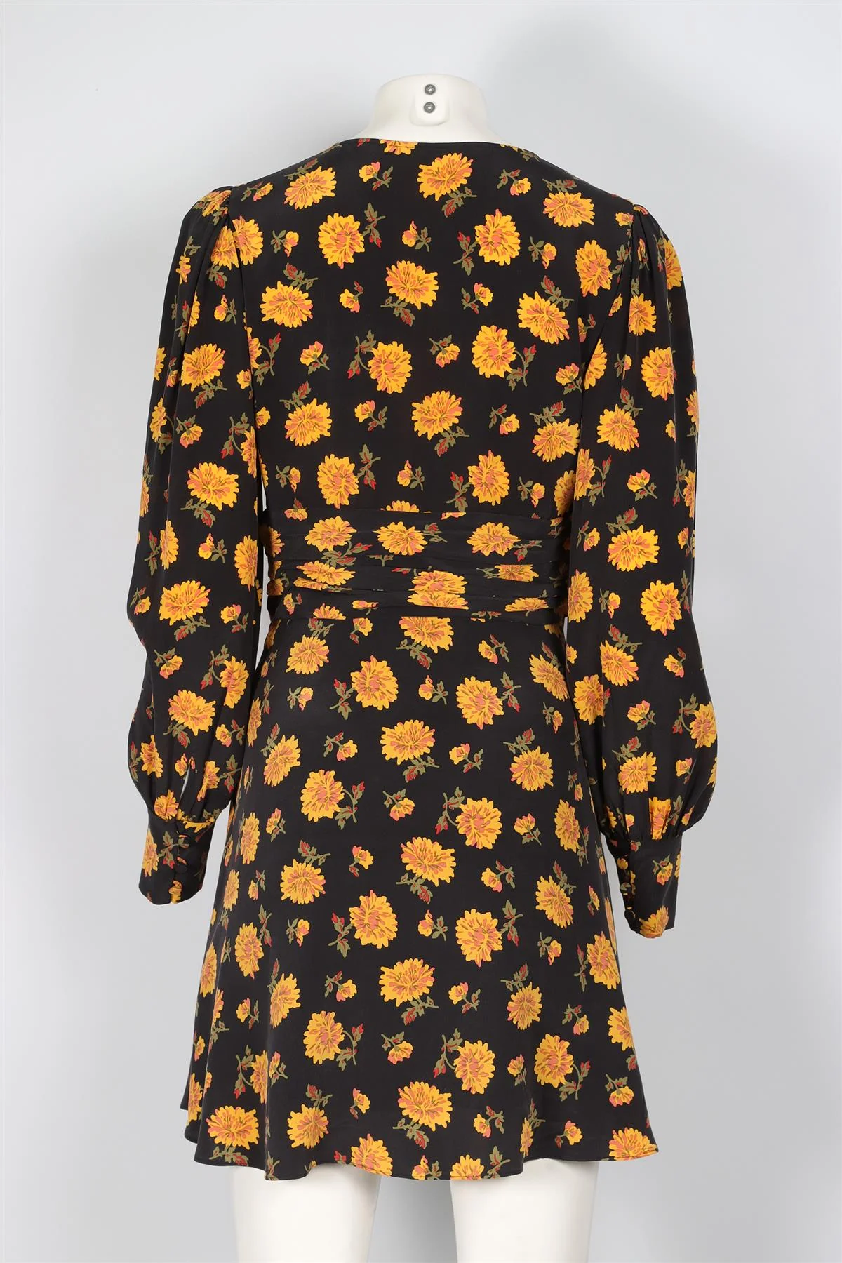 VERONICA BEARD BLACK SILK MINI DRESS US 4 UK 8 - Image 4
