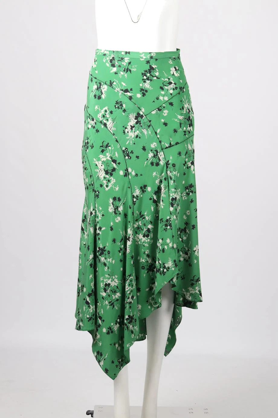 VERONICA BEARD FLORAL PRINT SILK MAXI SKIRT US 0 UK 4 - Image 2